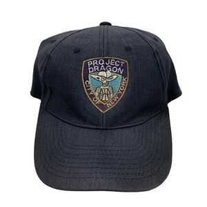 Vintage Project Dragon Futura Navy Blue NYPD Crest Logo Hat